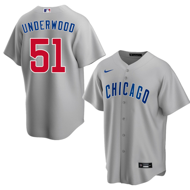 Nike Men #51 Duane Underwood Chicago Cubs Baseball Jerseys Sale-Gray